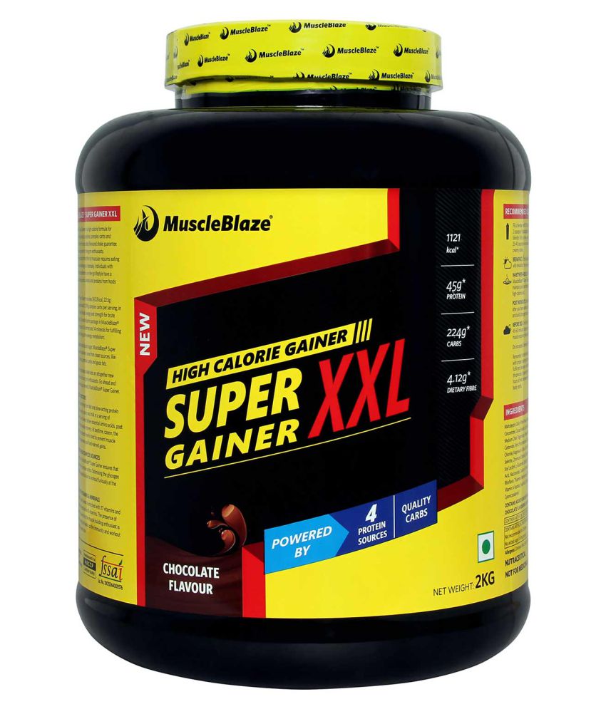 MuscleBlaze Super Gainer XXL 2 kg Mass Gainer Powder: Buy